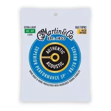 Martin, Authentic, Extra Light, 80/20, Cuerdas Para Guitarra