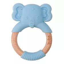 Mordedor Elefante Em Silicone Azul Livre Bpa Buba - 15651