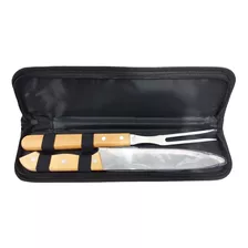 Set De Asado Kit Parrilla 2 Piezas Con Estuche - Sheshu Home