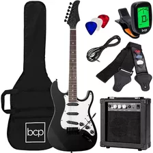 Guitarra Electrica 39p Amplifcadr 10w Color Negro Marca Bcp