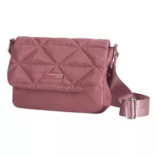 Bolso Cyzone Crossbody Tapa Acolchada Color Rosa