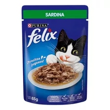 Purina Felix Sardinas Alimento Húmedo Para Gatos Adultos 85g