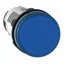 Ojo De Buey Luz Piloto Azul Led 220v 22mm Schneider Xb7ev06m