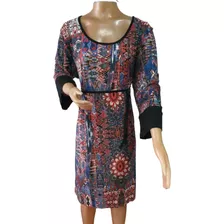 Vestido Viscosa Estampado T 54- Soria