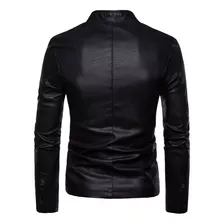 Abrigo En Forma De J Para Hombre, Cálido, Casual, De Cuero,