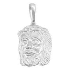 Pingente Masculino Rosto De Cristo Prata 925 Italiana Jesus