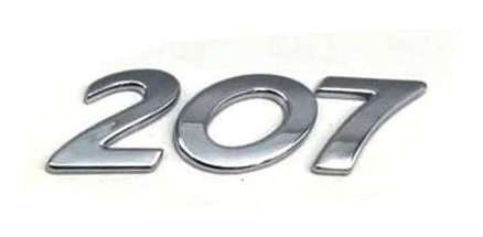 Emblema Logo Insiga Para Peugeot 207 Numeros Con Adhesivo Foto 3
