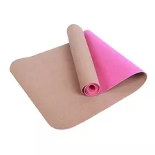 Yoga Mat Colchoneta Meditacion 5mm Corcho Ecologico + Tpe