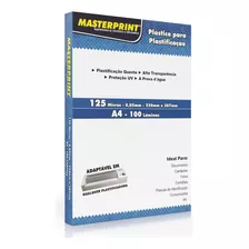 Plástico P/ Plastificação Marca Master Print A4 220x307 0,05 100 Unidades