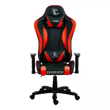 Silla Gamer Constrictor Reclinable Ergonómica Placata Roja