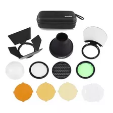 Kit Godox Ak-r1 Para Flash Cabeça Redonda Round Head V1, H