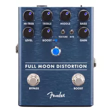 Fender Pedal Full Moon Distortion, Azul Rey Color Azul Oscuro