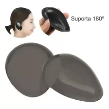  Protetor De Orelha Silicone Tintura Evita Queimadura Química Tom 1 Preto