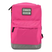 Mochila Clasica Sport Rosa Wt246-18 Original Wilys Tourist