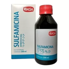 Sulfamicina 200ml Antib.p/ Coccidiose, Coriza De Aves C/ 2u