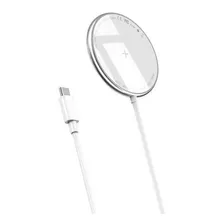 Carregador Sem Fio iPhone 12 Magnético Magsafe 15w Rock Cor Branco