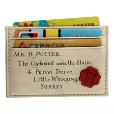 Carteira Carta Hogwarts Harry Potter C/ Carimbo Minimalista