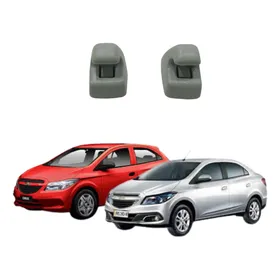 2 Grampo Suporte Quebra Sol Parasol Gm Prisma Onix Cobalt