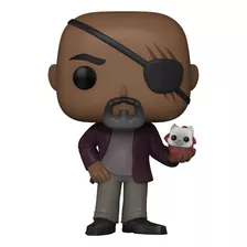 Funko Pop Marvel 1253 The Marvels - Nick Fury Con Flerkitten