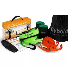 Flybold Slackline Kit Con Línea De Entrenamiento Protectores