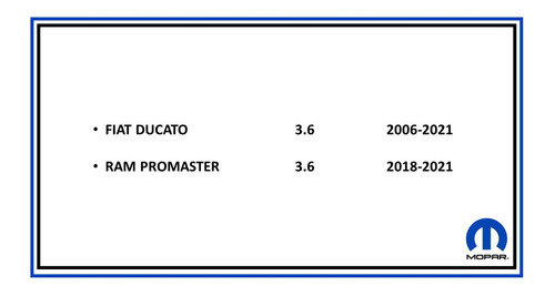 Banda Distribucion Ducato Promaster 2.3 2006-2021 Orig Mopar Foto 2