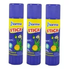3 Piezas De Lápiz Adhesivo Norma Stick Grande 40gr