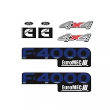 Kit Adesivos Ford F-4000 Euromec + Cummins + 4x4 