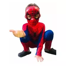 Roupa Infantil Fantasia Longa Com Enchimento Homem-aranha