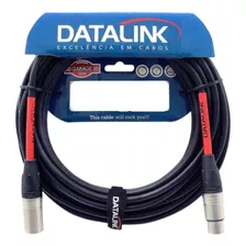 Cabo Microfone Dupla Blindagem Datalink 10m Prof Gb005