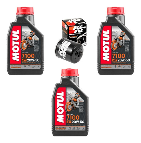 Aceite Motul 7100 Filtro K\u0026n R6r 600rr Gsxr Ninja 400 R6s Fz Foto 6