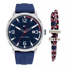 Reloj Tommy Hilfiger Tmy2770141 Azul Hombre Con Pulsera.