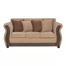 Sofa 3 Cuerpos Essenza Modelo David Tela Beige