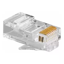 Ficha Plug Rj45 Conector Red Utp Rj 45 Zurich 10 Unidades Doble Contacto