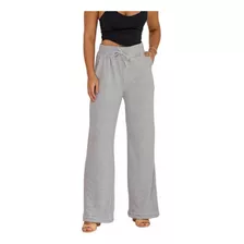 Calça Feminina Lanzinha Pantalona Wide Leg Inverno Quentinha