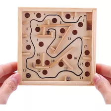 Laberinto 20 Pasos De Madera, Tipo Flipper, Juego Educativo 