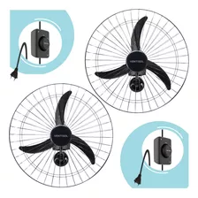 Kit 2 Ventiladores Osc Parede Ventisol New 60cm 127v/220v 