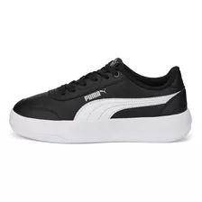 Tenis Casual Puma Supertec Negro Con Blanco Para Teens