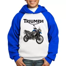 Moletom Infantil Moto Triumph Tiger 800 Xcx