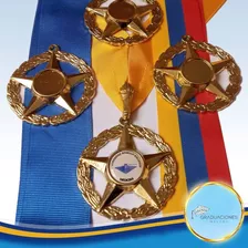 Medallas De 5 Puntas Importada Bachiller Y Universitarias
