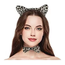 Lux Accesorios Halloween Leopard Ear Bow Tail Accesorios Dis