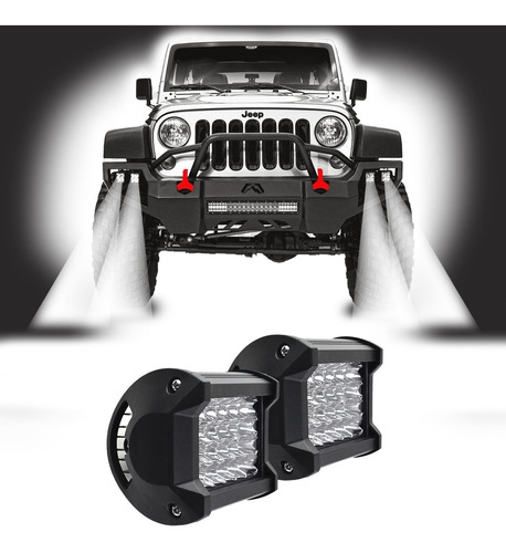 Par Faros 24 Led 4x2 Auxiliar Dually C/ Estrobo - Tunix Foto 6