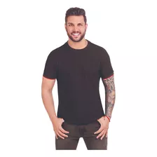 Playera Casual Hombre Negro 371-86