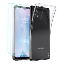 Funda Para Samsung Galaxy A32 5g / Transparente + Protector