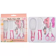 Set Kit Estuche Aseo 6 Piezas Cirugía Bebe Oferta Regalo Color Rosado