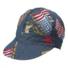 Mutual Industries -0-0 Kromer Gorra Estilo Bandera Vaquera,.