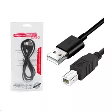 Kit 10 Cabo Usb 2.0 Impressora Universal Multifuncional 1,5m