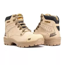 Bota Coturno Laçamento Caterpillar Ref 2189 Bege