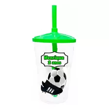 25 Copos Twister 400ml Personalizado Lembrancinha Futebol