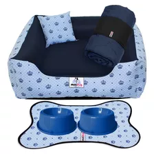 Kit Cama Caminha 4 Pçs Para Filhote Micro Pet 45x45 