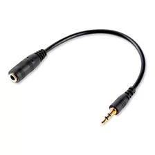Cable Adaptador De Audio 3,5mm Hembra A 2,5mm Macho / Negro